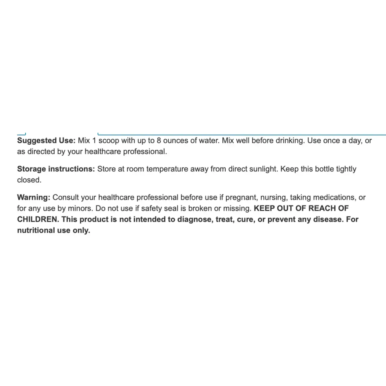 Apex Energetics GlycemoVite K-85 supplement usage, storage instructions, and warning label details