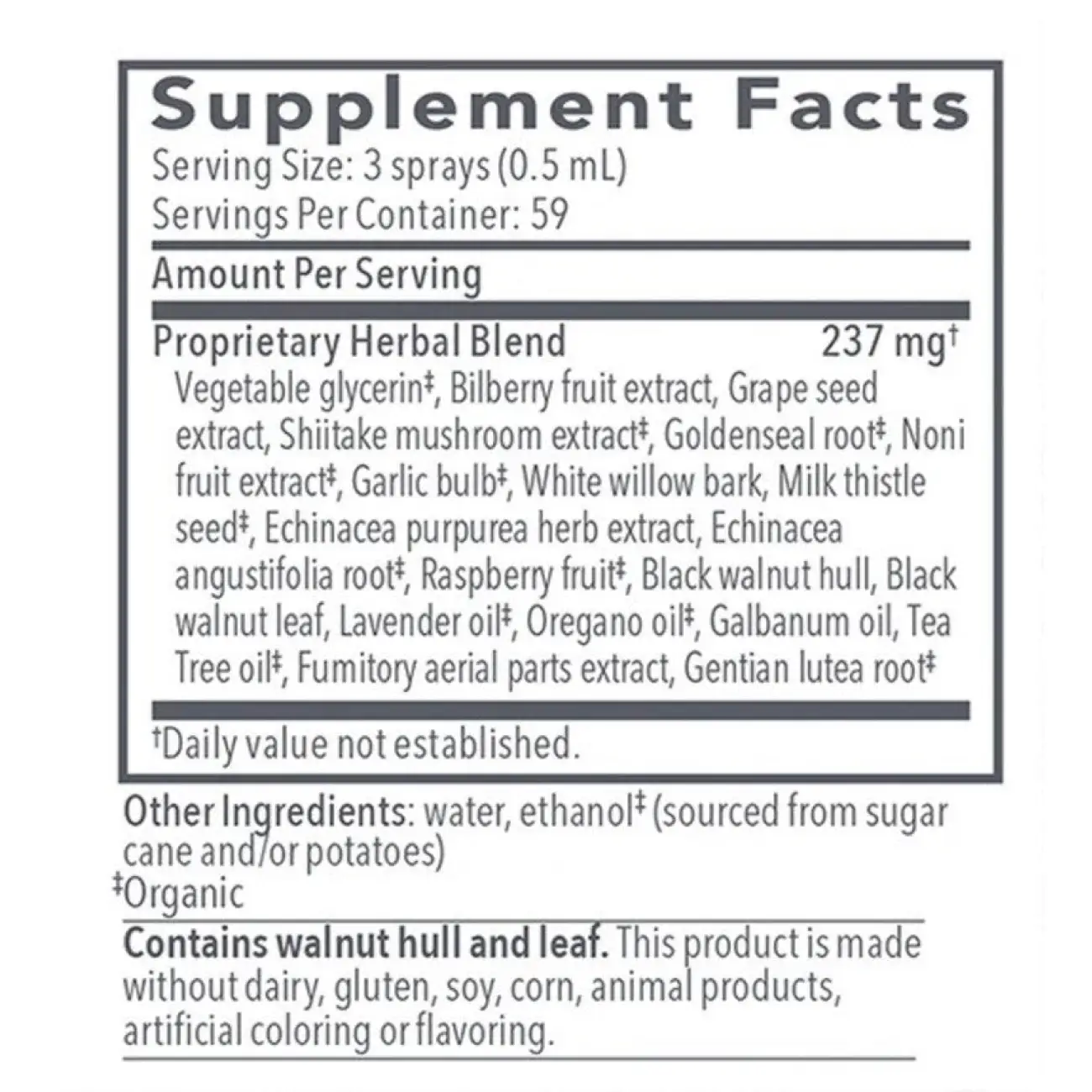 Biocidin® TS Daily Herbal Throat Spray